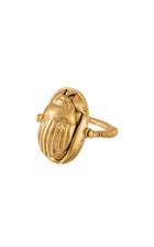 Moda Operandi Sewit Sium Scarab 18k Gold Vermeil Amulet Ring