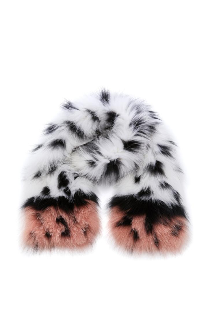 Pologeorgis M'o Exclusive The Dynasty Knitted Fox Stole