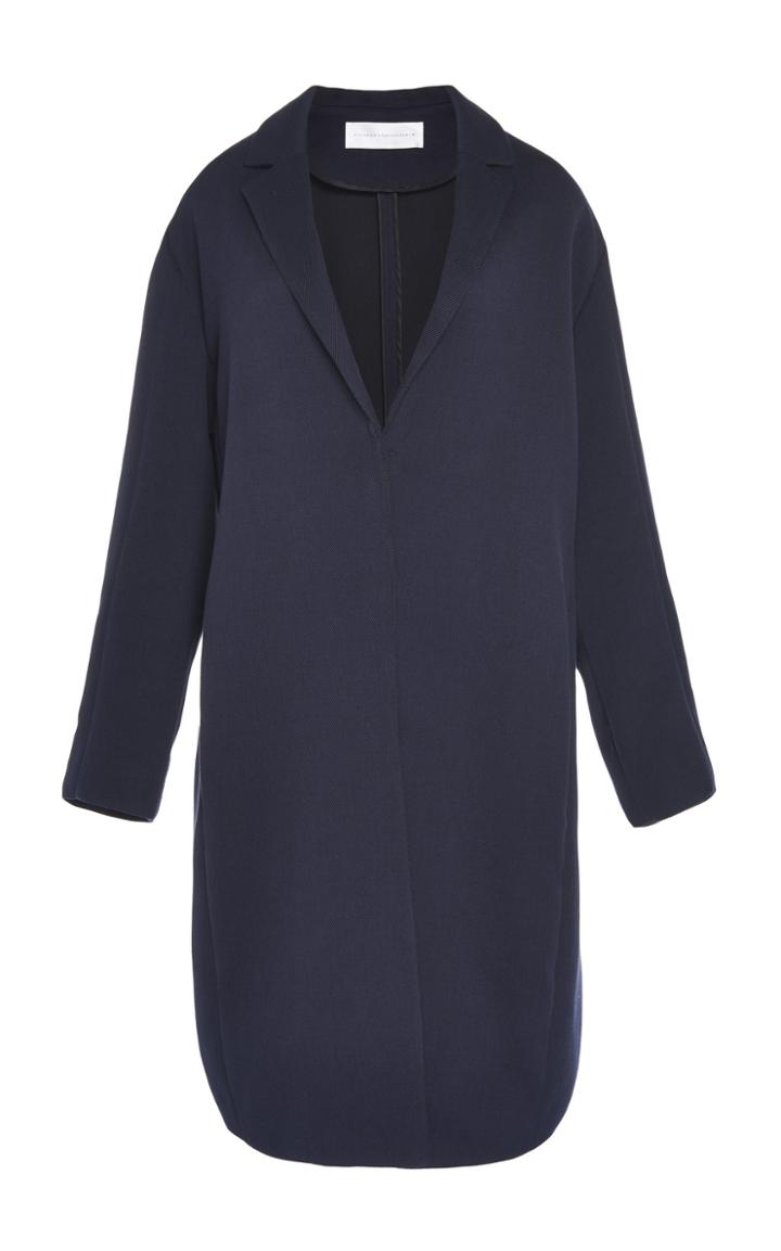 Victoria Victoria Beckham Bow Back Cotton Coat