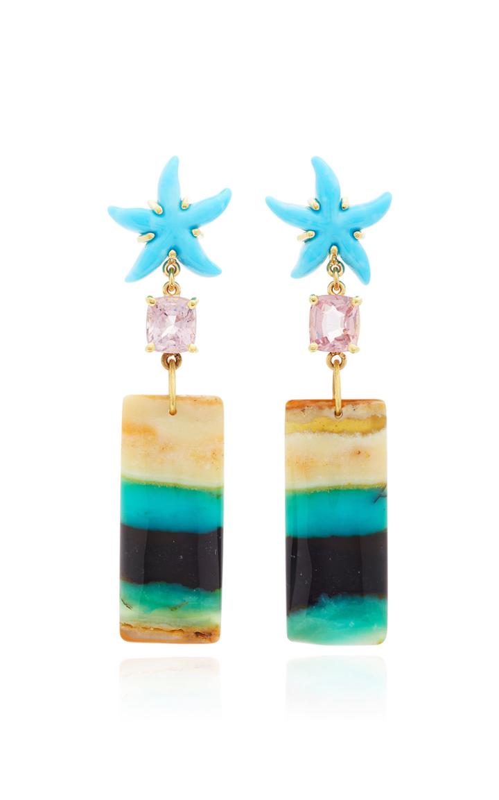 Guita M Turquoise Star Earrings