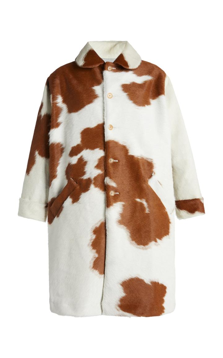 Moda Operandi Bode Cow Hide Bell Coat