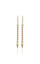 Sarah Hendler Enamel-striped 18k Gold Earrings
