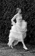 Costarellos Bridal Gossamer And Chantilly Lace Trim Tulle Gown