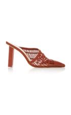 Cult Gaia Raya Woven Leather Mules