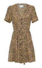 Hvn Rosemary Tiger-print Silk Mini Dress