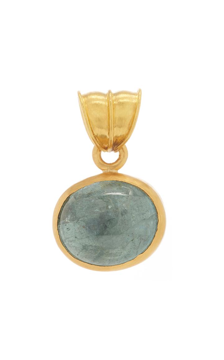 Prounis Aquamarine Oval Pendant