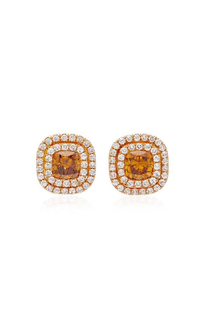 Martin Katz Double-floating Target Button Earrings