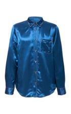 Sies Marjan Sander Topstitched Satin Shirt
