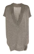 Roland Mouret Grace Oversize Lurex Sweater Vest