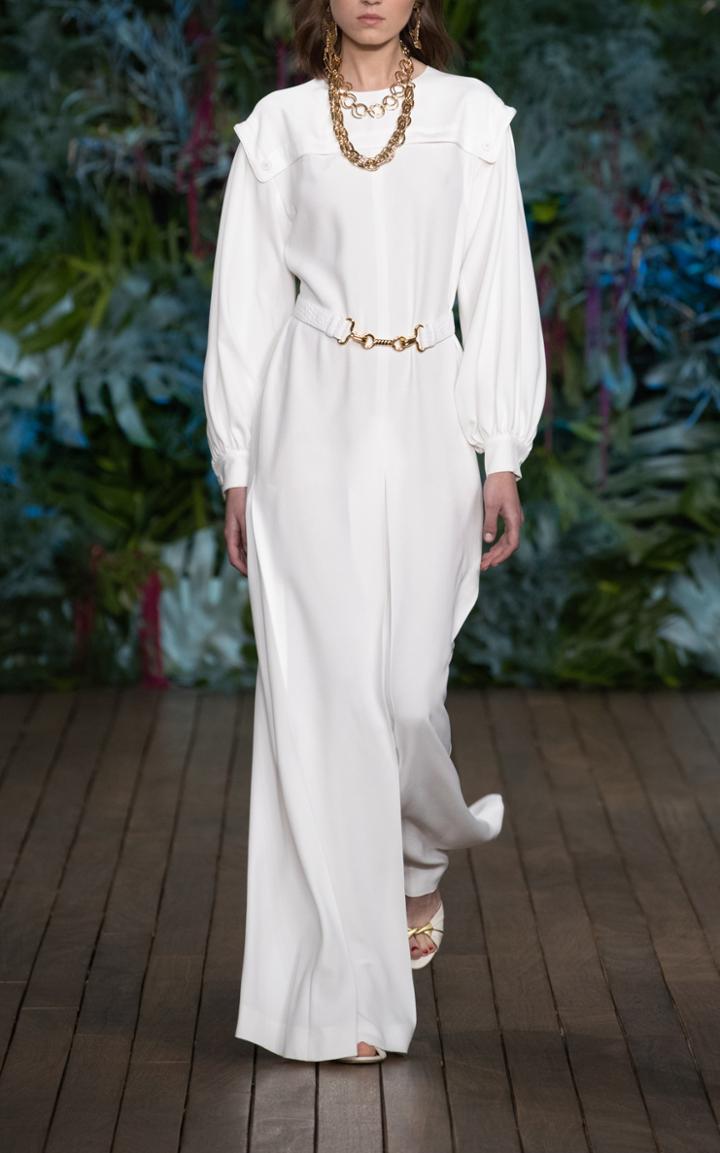 Alberta Ferretti Satin-effect Dress