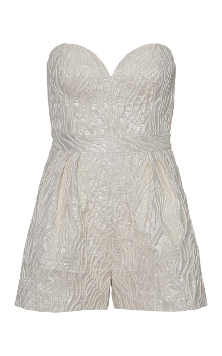 Moda Operandi Rotate Lana Jacquard Mini Jumpsuit