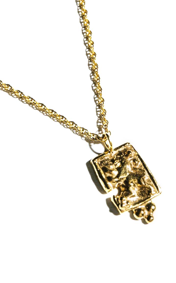 Moda Operandi Pamela Card Royal Prowess 24k Gold-plated Necklace