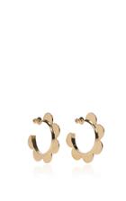 Simone Rocha Gold Plated Sterling Silver Scalloped Hoops
