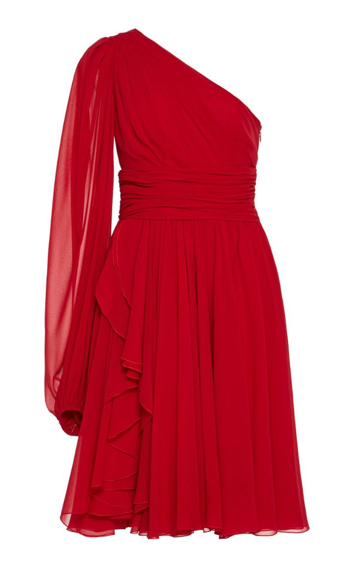 Giambattista Valli One-shoulder Silk Dress