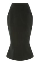 Rachel Gilbert Winona Peplum Hem Crepe Skirt
