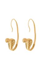 Moda Operandi Sewit Sium Rearing Cobra 18k Gold-plated Earrings