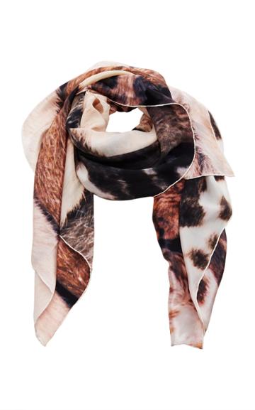 Temps Des Reves Portobello Furs Silk Scarf