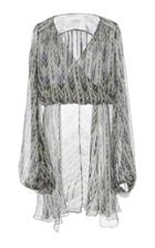 Caroline Constas Sheer Wrap Top
