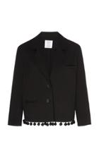 Moda Operandi Rosie Assoulin Bead-embellished Cropped Cotton Jacket Size: 0