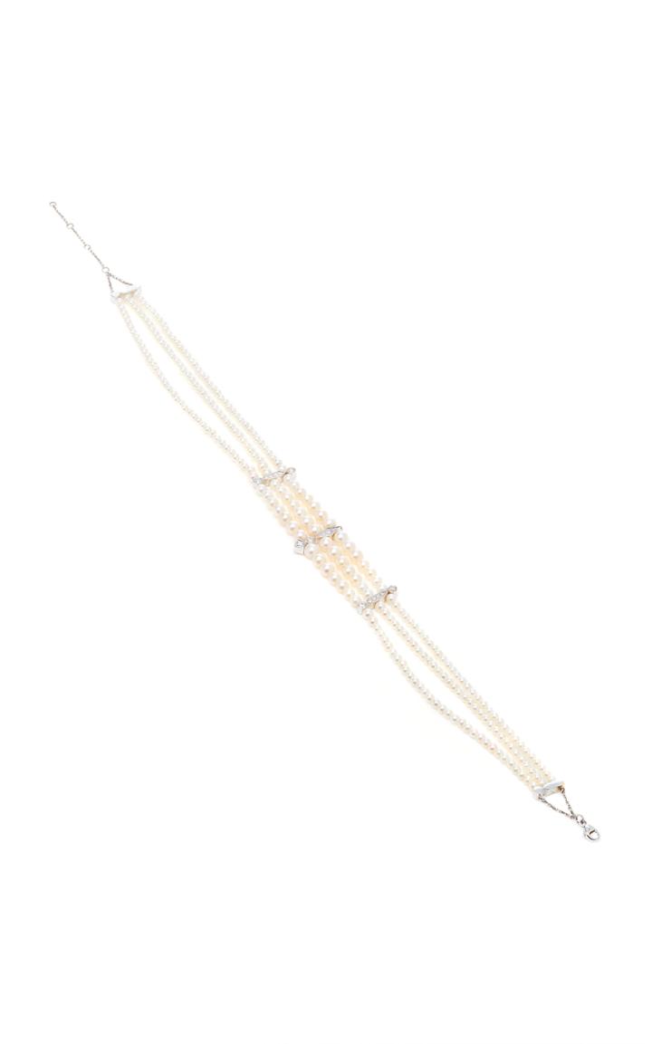 Yvonne Leon 3 Lignes Pearl Choker