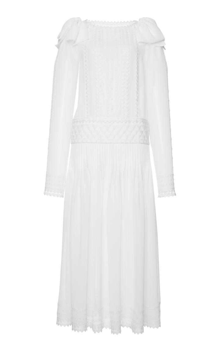 Philosophy Di Lorenzo Serafini Creponne Embroidered Dress
