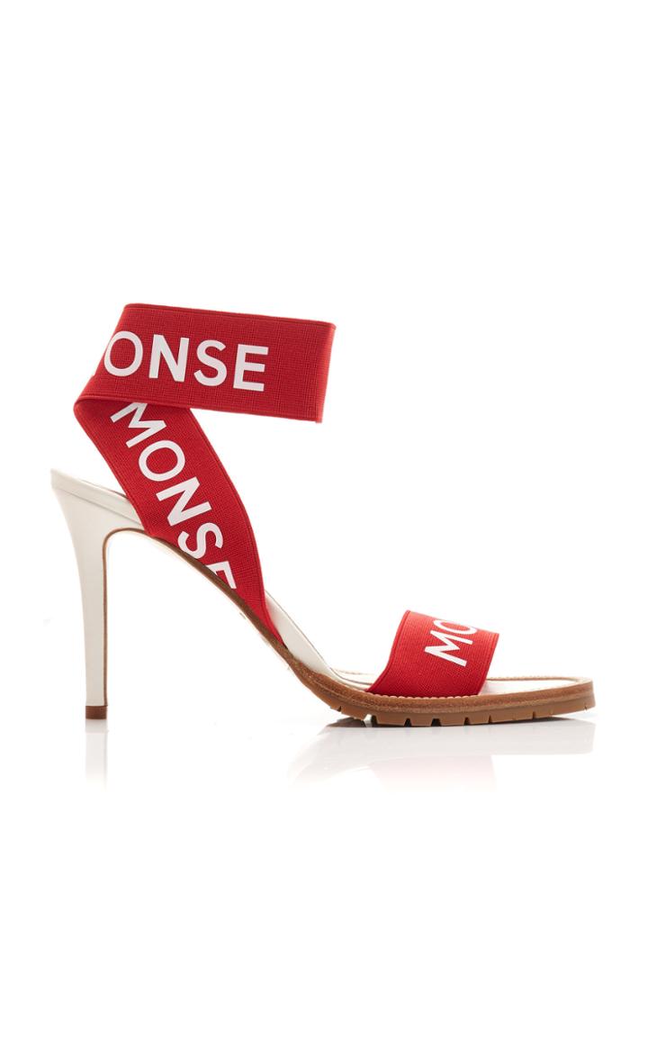 Monse Logo-printed Canvas Sandals Size: 37