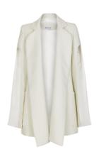 Maticevski Firmament Satin Cape Sleeve Blazer