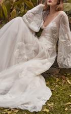 Costarellos Bridal V-neck Ball Gown