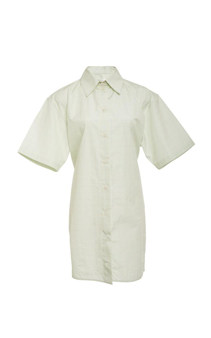 Victoria Beckham Cotton Grid Print Shirt