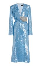 Moda Operandi Jenny Packham Franca Crystal-embellished Sequined Midi Dress