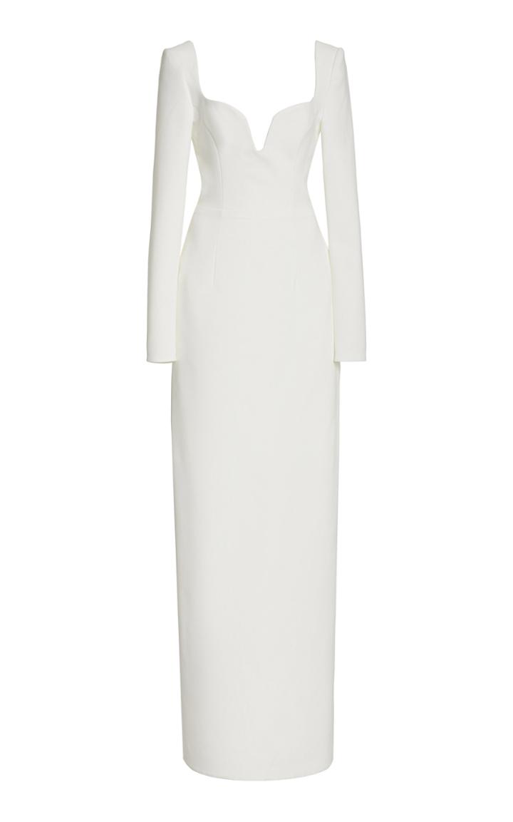 Moda Operandi Carolina Herrera Stretch Fluid Crepe Column Gown