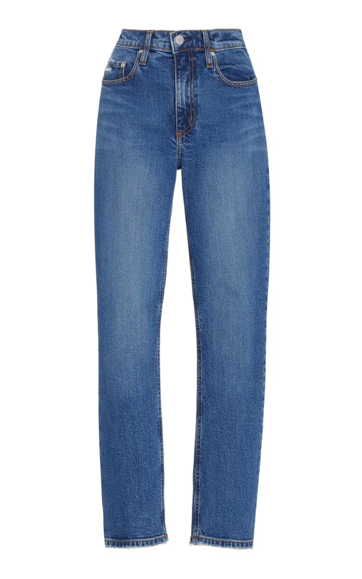 Nobody Denim True High-rise Slim-leg Cropped Jean