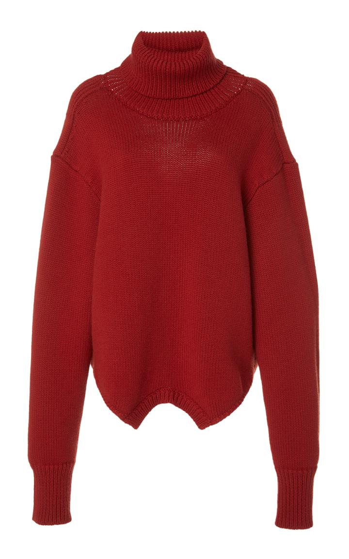 Monse Cowl Back Merino Wool Sweater
