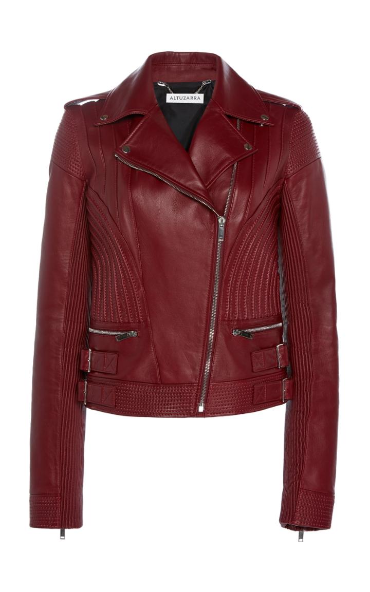 Altuzarra Earhart Stitched Leather Jacket