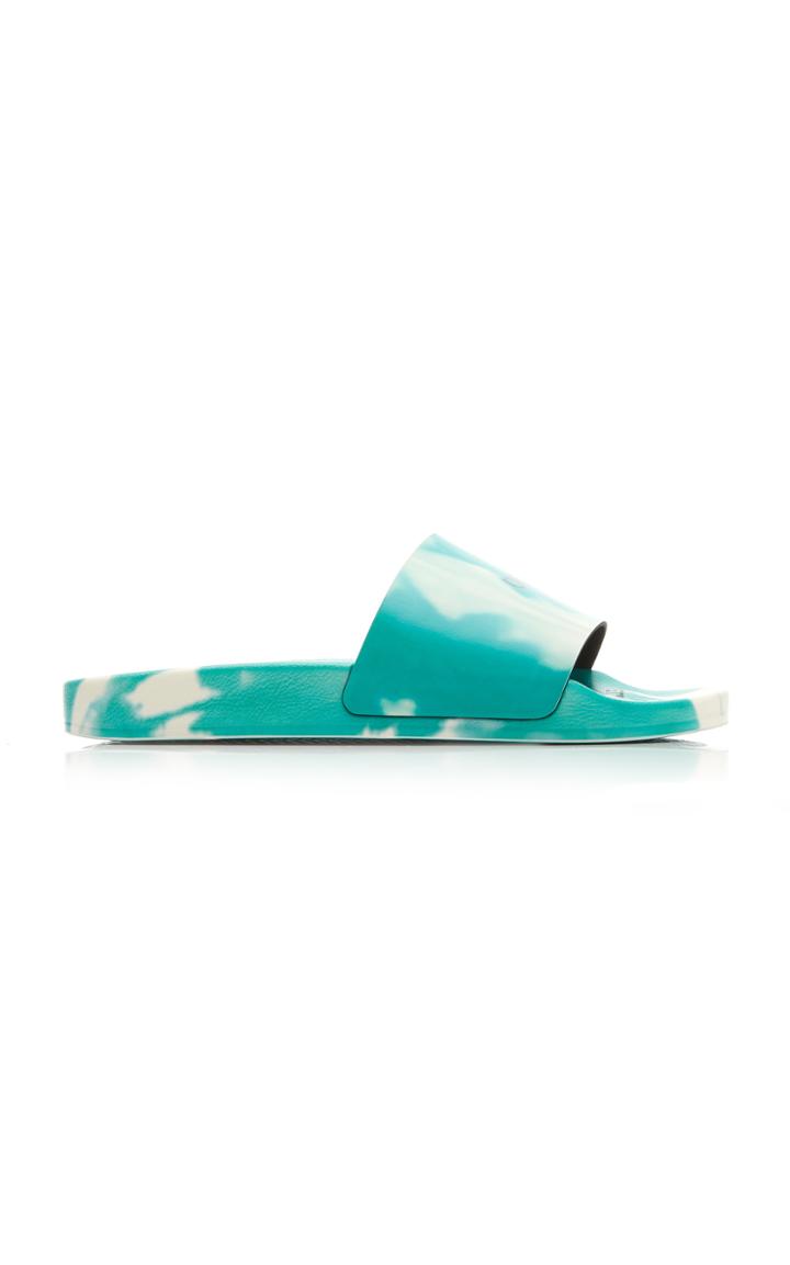Off-white C/o Virgil Abloh Logo-print Tie-dye Rubber Slides