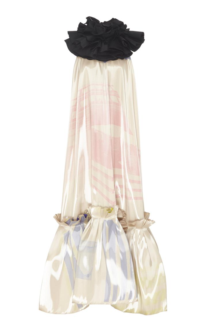 Roksanda Claudi Ruffled Duchess Satin Dress