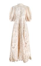 Moda Operandi Zimmermann The Lovestruck Silk-linen Lace Gown