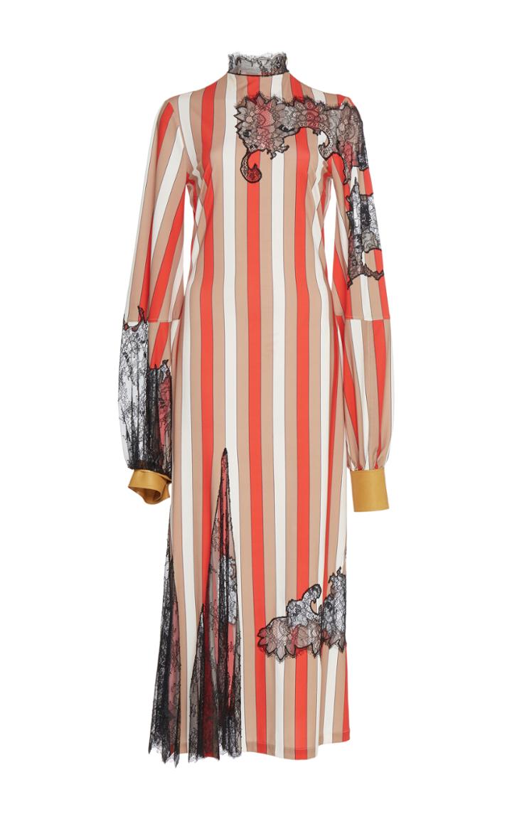 Loewe Stripe Lace Dress