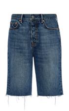 Grlfrnd Denim Beverly High-rise Frayed Denim Shorts Size: 25