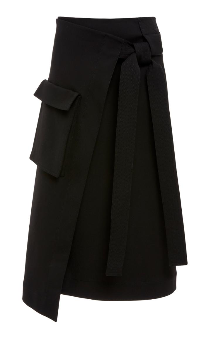 Rosetta Getty Belted Wrap Skirt