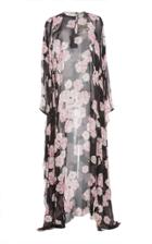 Giambattista Valli Floral Maxi Silk Caftan