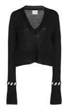 Khaite Oliver Braided-trim Cashmere Sweater Size: Xs