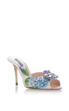 Dolce & Gabbana Embellished Floral-print Mules