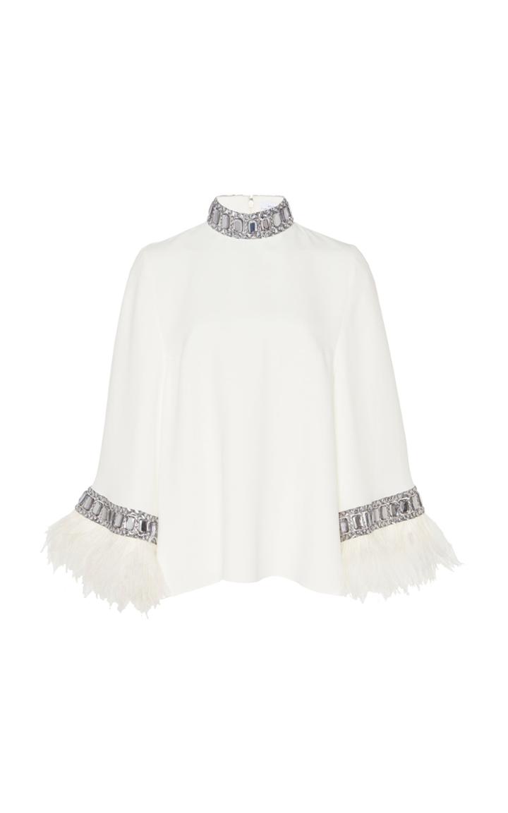 Moda Operandi Andrew Gn Embellished Crepe Top