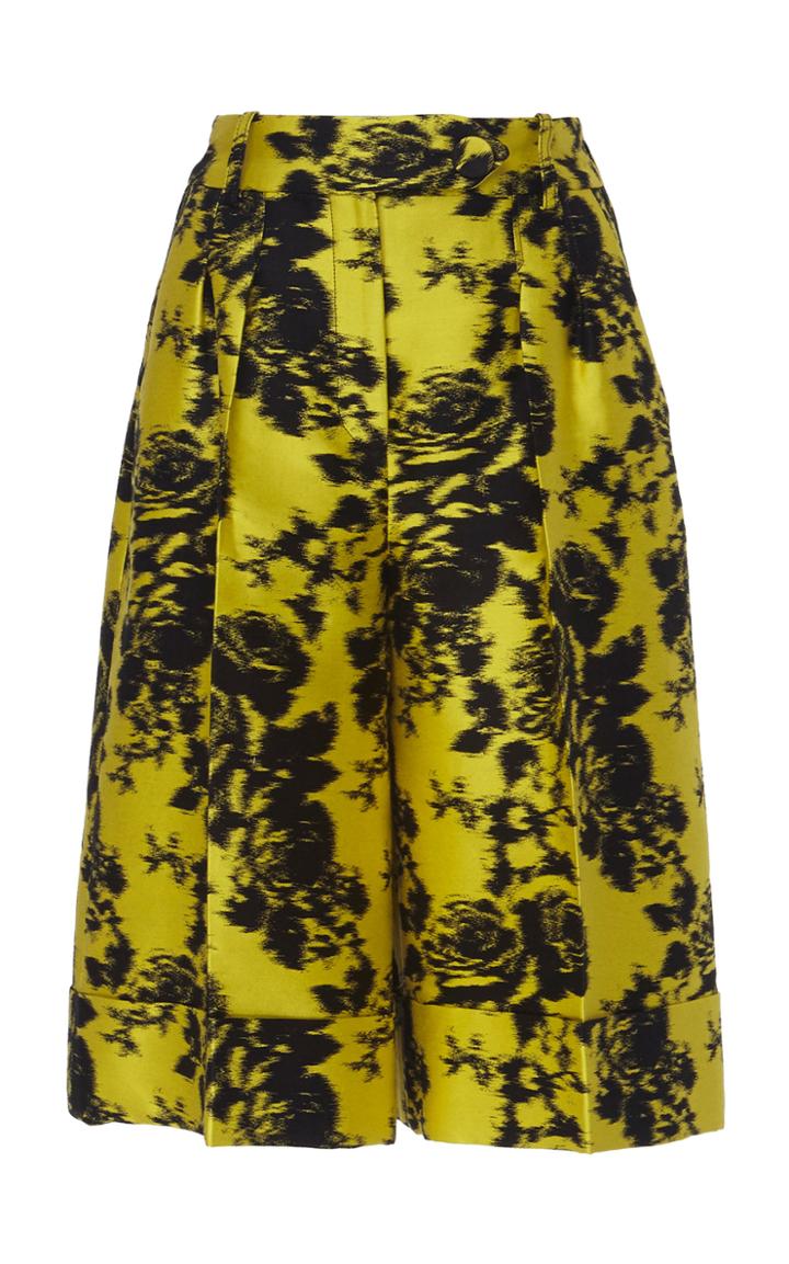 Erdem Rohna Knee Length Jacquard Shorts