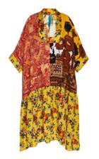 Rianna + Nina Exclusive Silk One Of A Kind Square Neck Dress