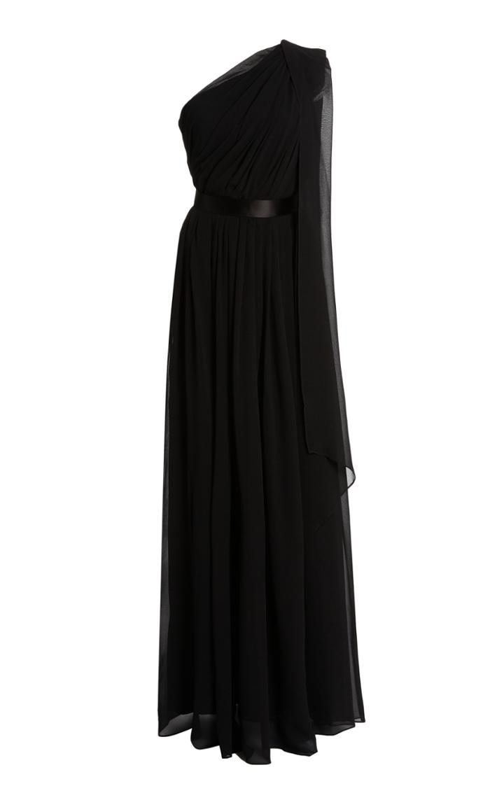Max Mara Berger One-shoulder Silk Dress