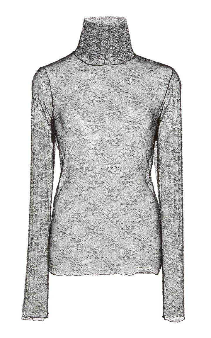 Jonathan Simkhai Hali Lace Turtleneck Top