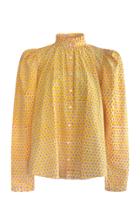 Moda Operandi Alix Of Bohemia Annabel Puff-sleeve Star-printed Cotton Top
