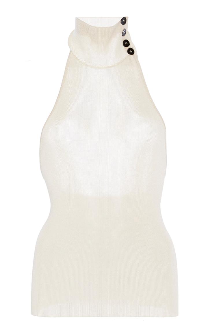 Moda Operandi Petar Petrov Kasa Ribbed-knit Halter Top Size: 34